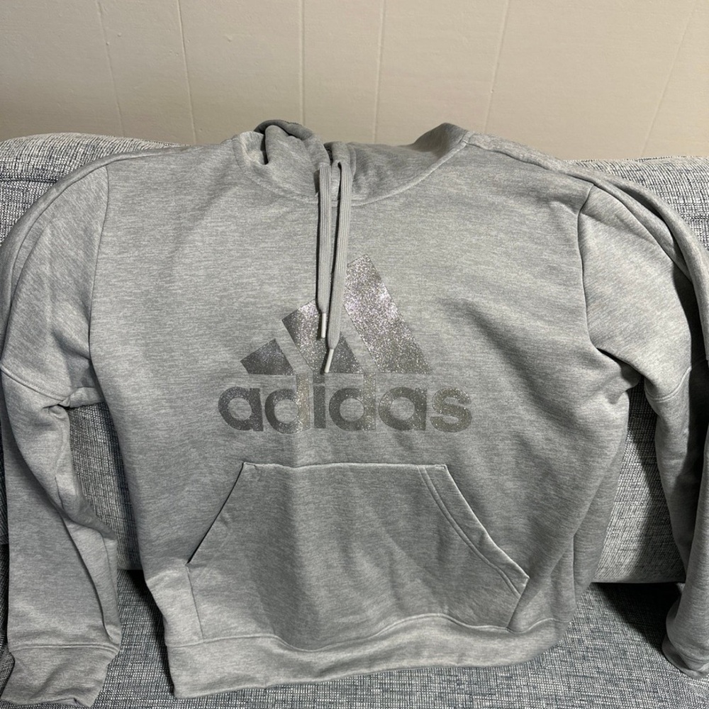 Adidas Light Gray Hoodie